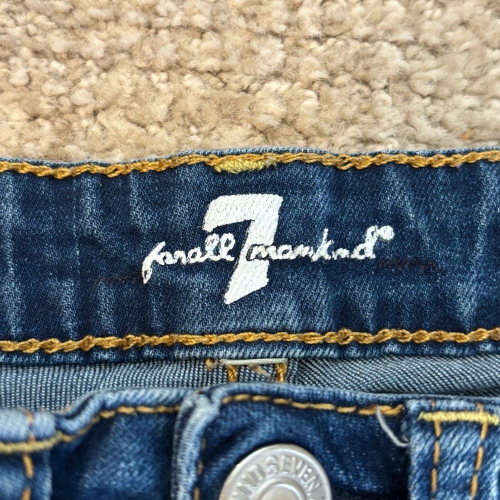 7 For All Mankind Girls Jean Shorts - size 8 - Picture 3 of 8